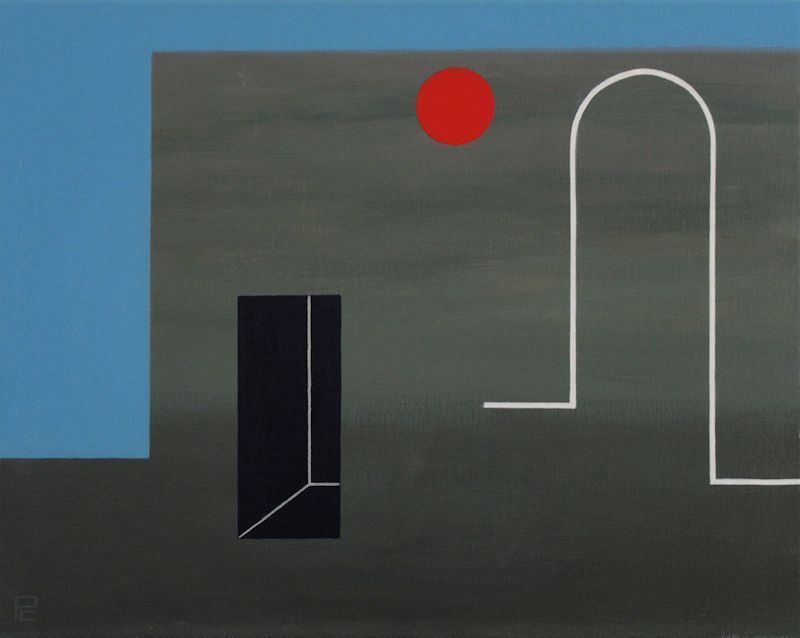 Abstract oil painting by Peter Colstee