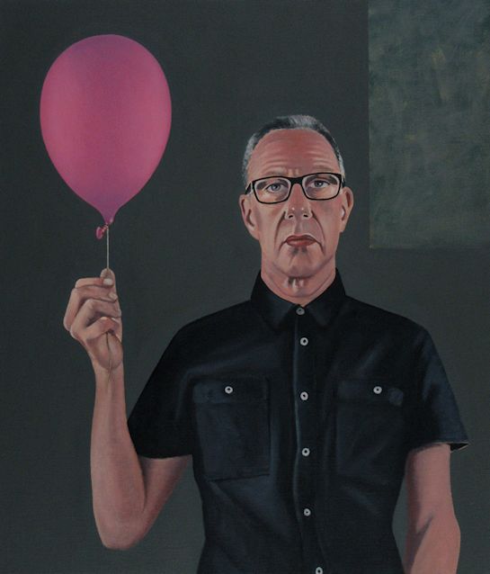 Oil painting by Peter Colstee a selfportrait