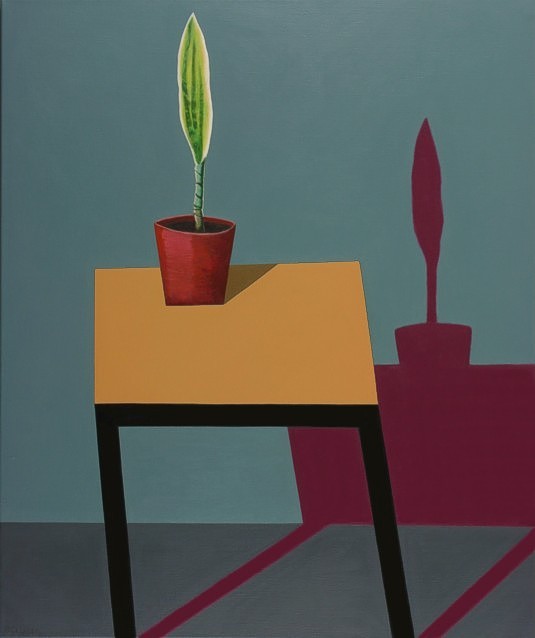 oil painting of still-life with flower